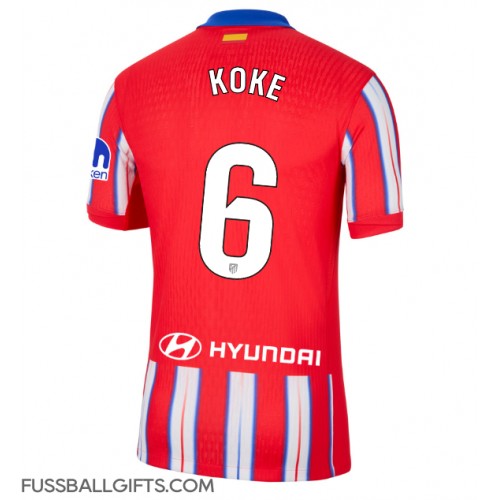 Atletico Madrid Koke #6 Fußballbekleidung Heimtrikot 2024-25 Kurzarm